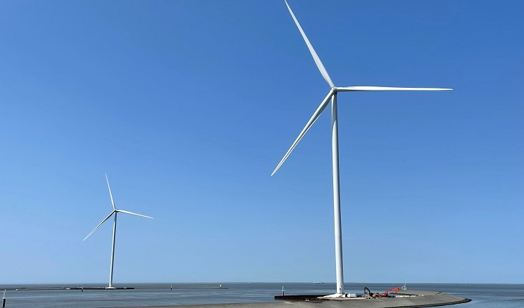 Op deze slide wordt getoond Beeld Windpark Strekdammen.