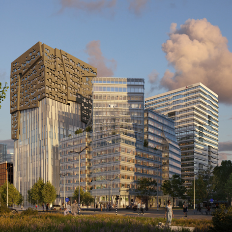 Op deze slide wordt getoond The Cubehouse Render Fotocredit Milan Hofmans.