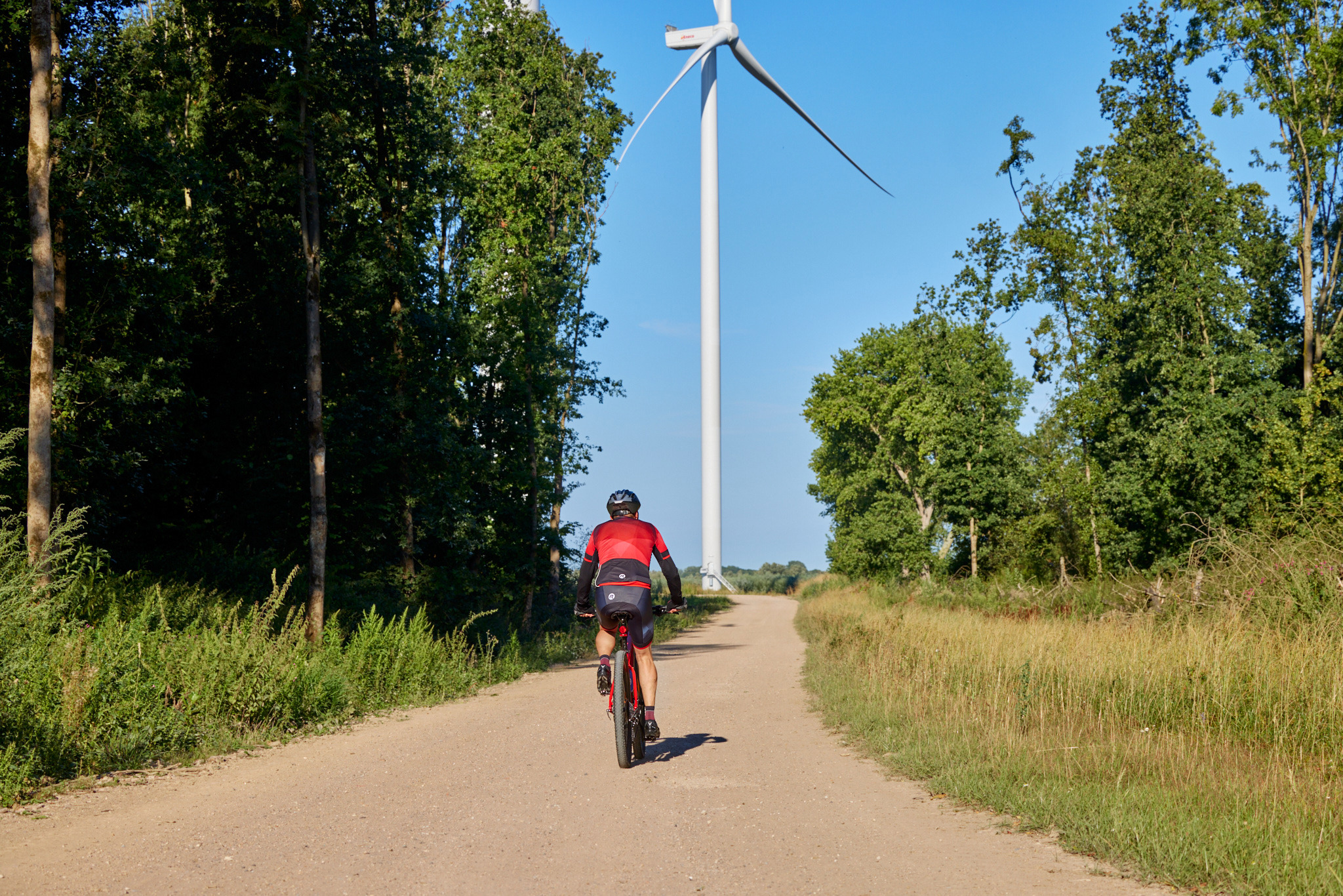 fietser in heinenoord